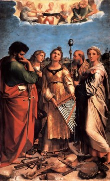  maestro Lienzo - El Retablo de Santa Cecilia del maestro renacentista Rafael